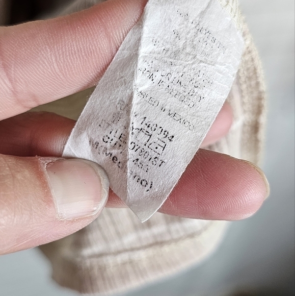 SEE YOU MONDAY STRIPED TIERED MINI DRESS IN CREAMY BEIGE, SZ MEDIUM - Picture 10 of 11